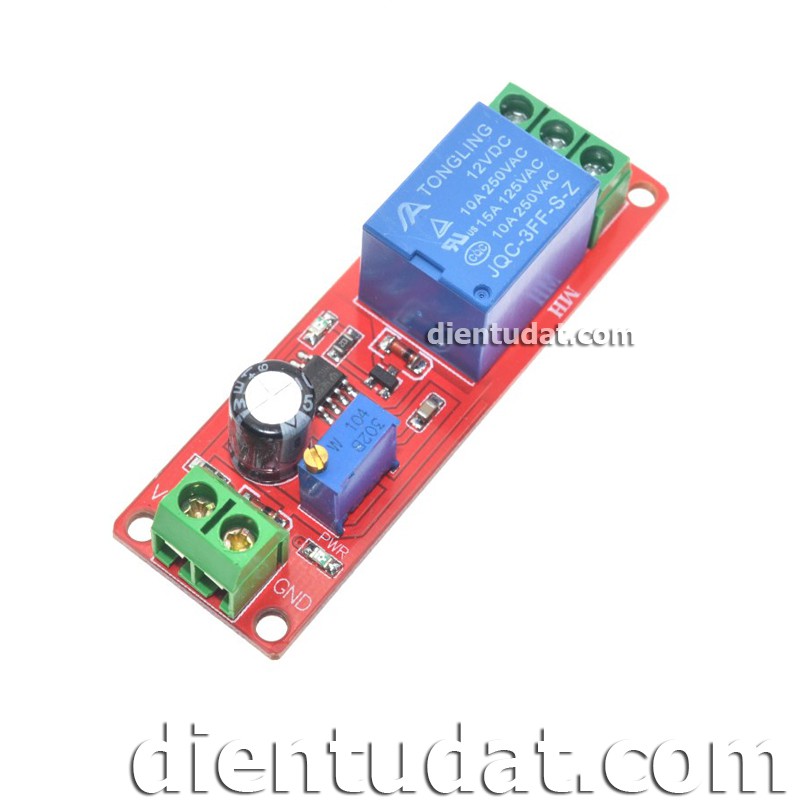 Mạch Tạo Trễ Ngắt Relay 12V 1-10s