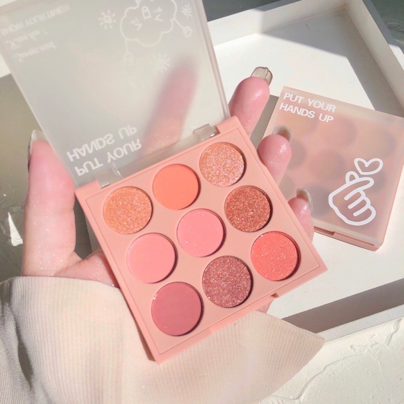 Bảng Mắt 9 Ô Sweet Mint Nhũ Lì Put Your Hands Up