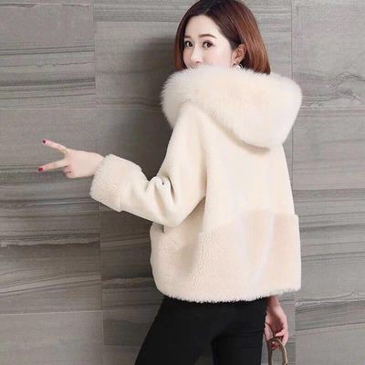 áo khoác lông cừu mũ lông siêu ấm