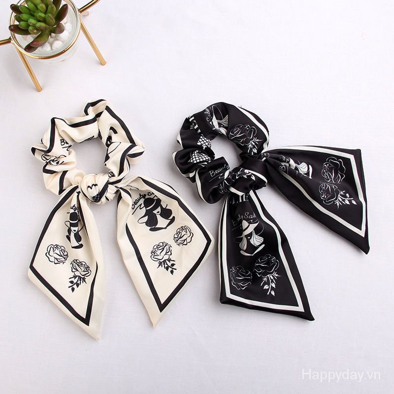 Dây buộc tóc khăn lụa thời trang cho nữ