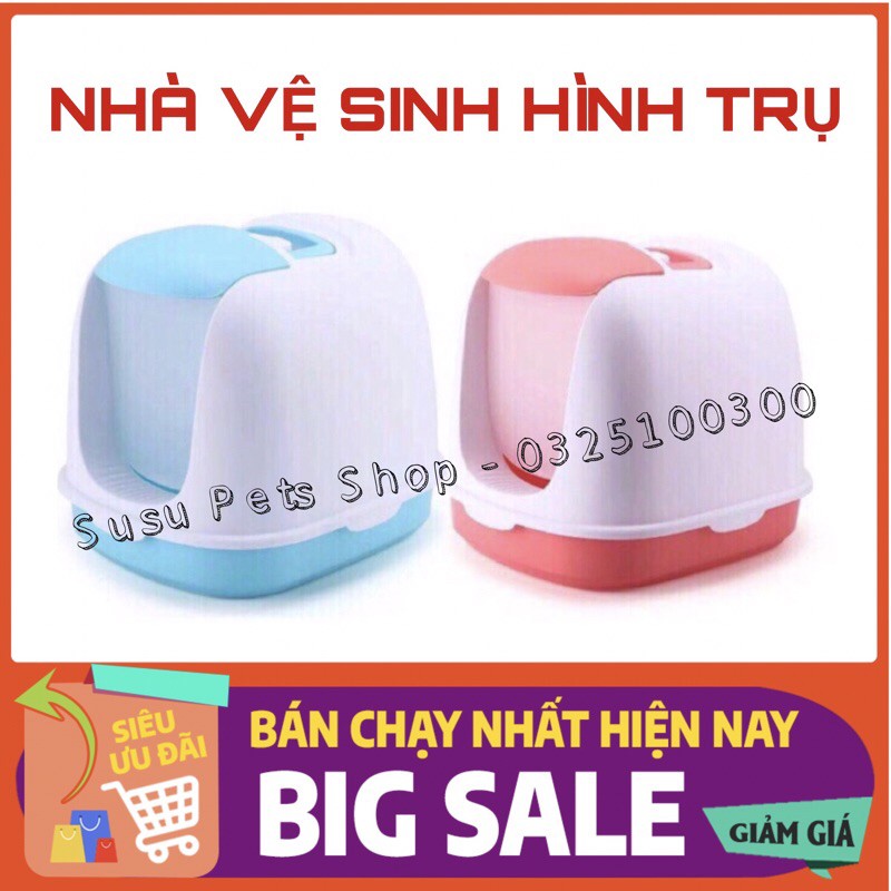 Nhà Vệ Sinh Mèo Hình Trụ