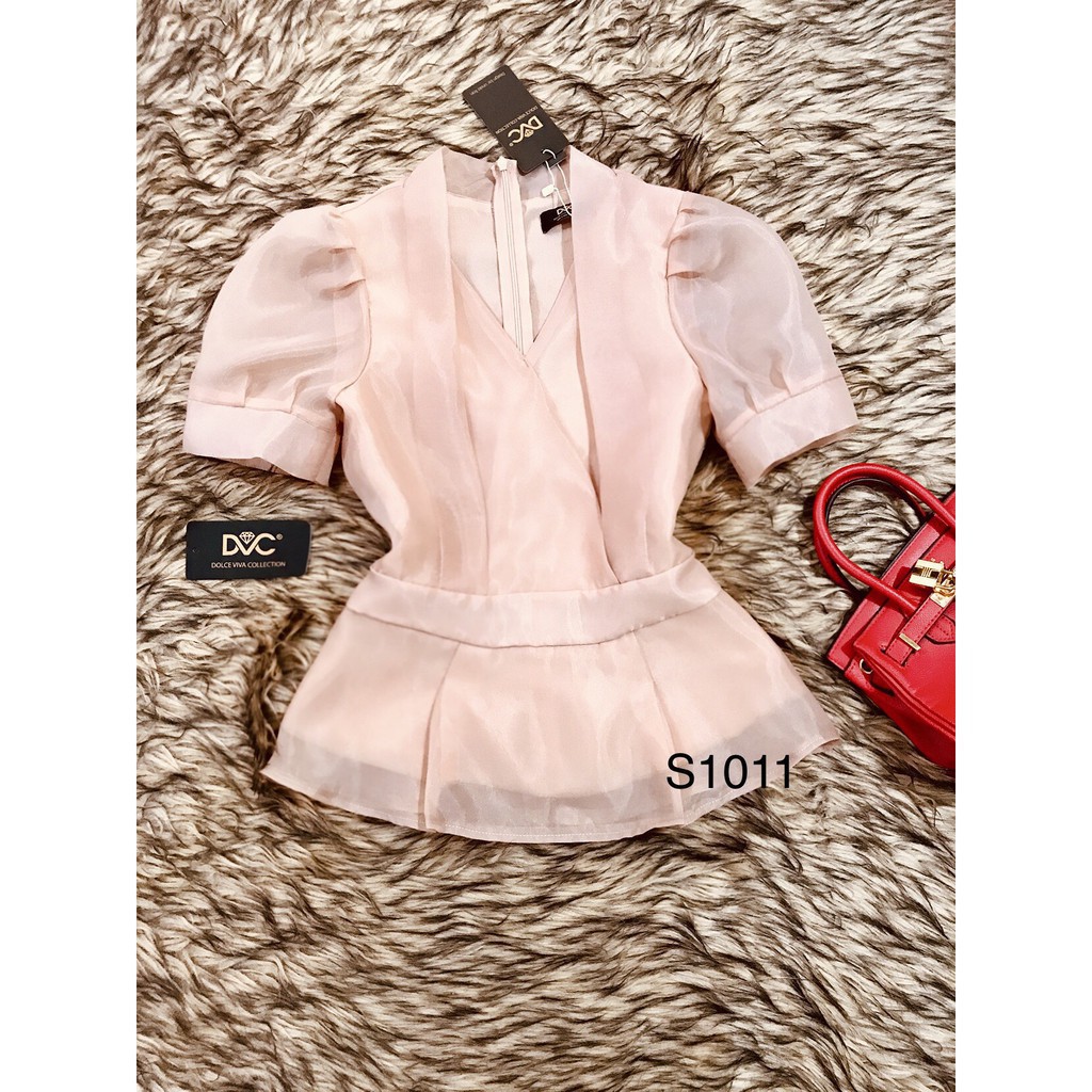 [ xả kho ] MiD Áo be cổ tim A1011 Mie Design (Lưu ý: Shop chỉ bán áo không kèm chân Đầm) (Kèm ảnh thật)