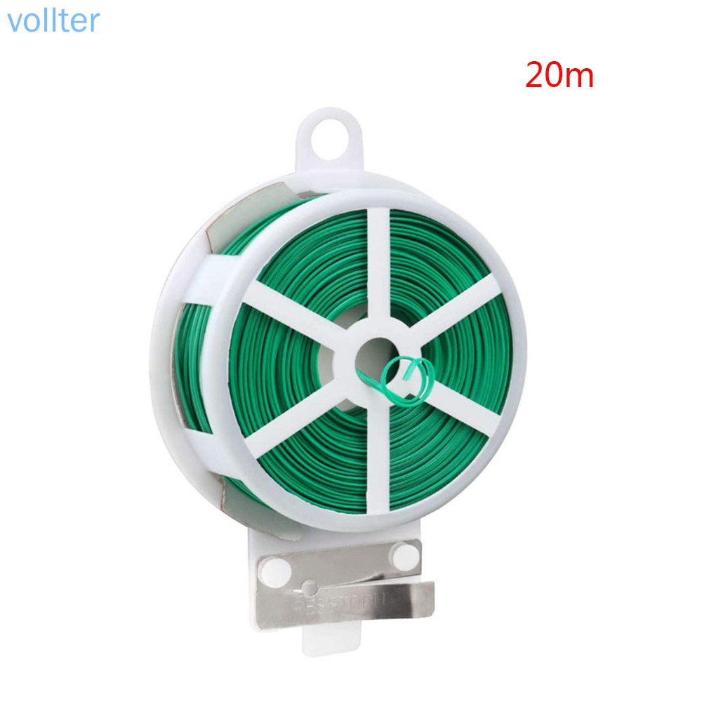 Cuộn dây buộc xoắn màu xanh lục chiều dài 20m