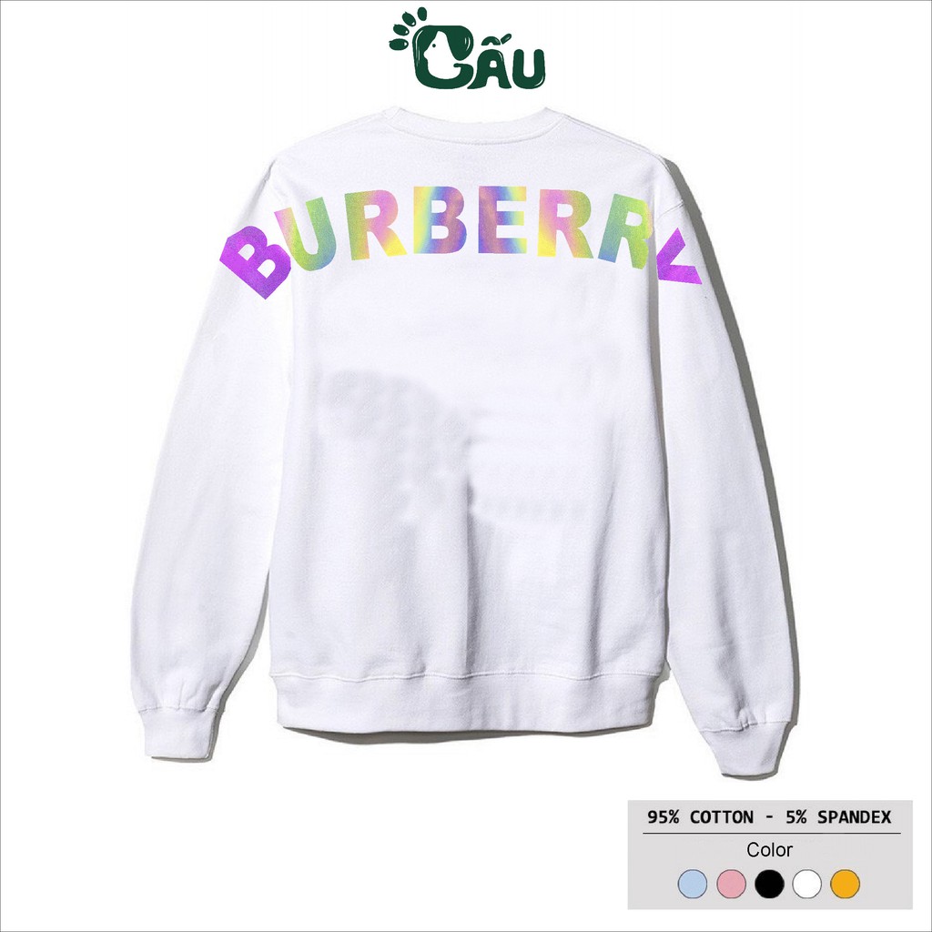 Áo sweater GẤU 194 vải thu đông co dãn, dày dặn mềm mịn form rộng phong cách Unisex - BURBERY PHẢN QUANG | BigBuy360 - bigbuy360.vn