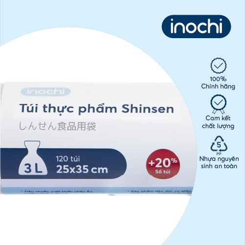 Túi thực phẩm Inochi - shinsen 25 x 35cm