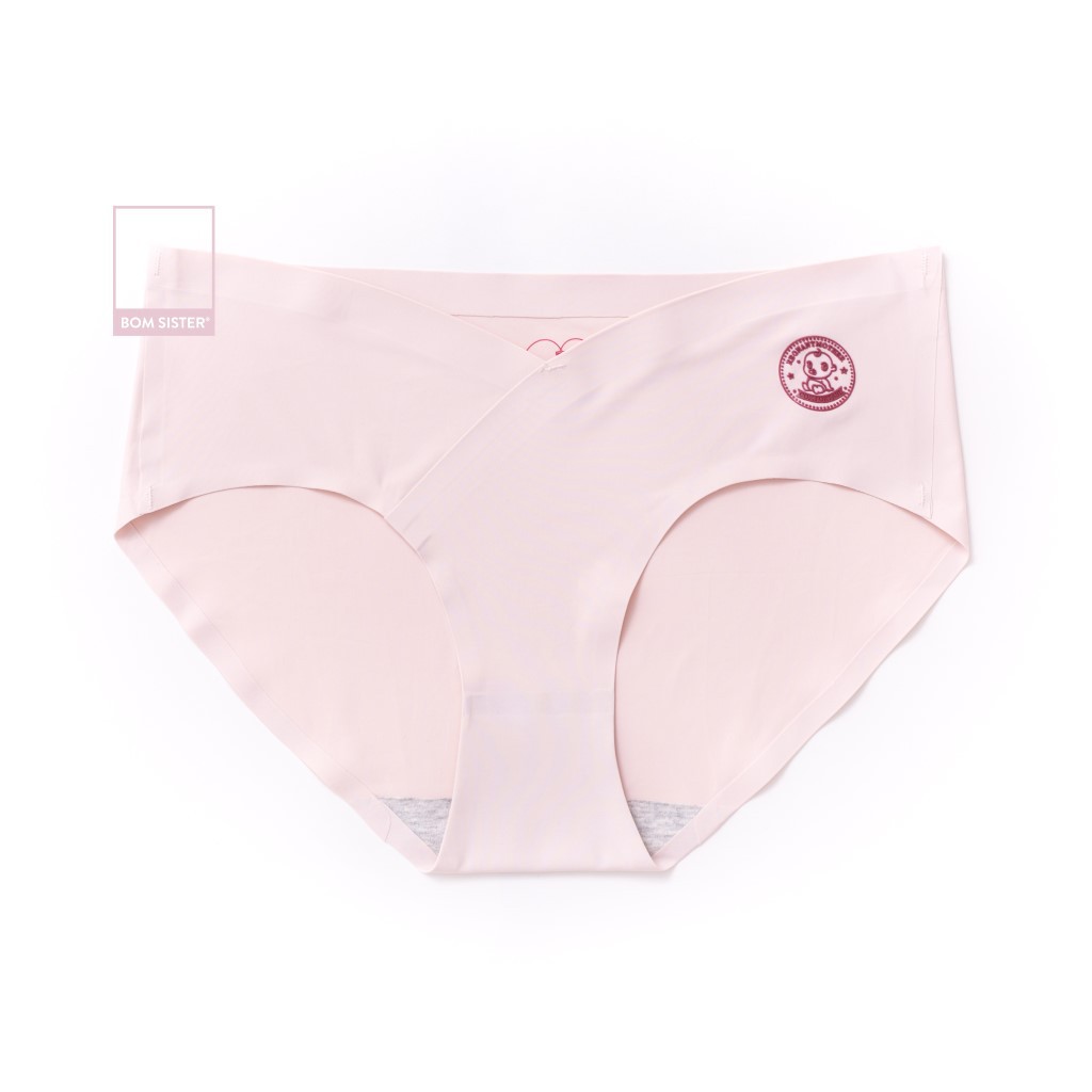 [Mã FAMALLT5 giảm 15% đơn 150k] Quần lót su đúc ép viền cạp chéo màu trơn dành cho mẹ bầu BOM SISTER Q86076 | BigBuy360 - bigbuy360.vn