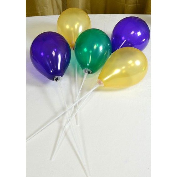 Bộ 10 quả bóng bay kèm que cằm bóng cầm tay