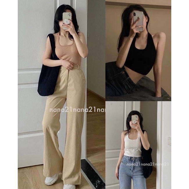 ÁO CROPTOP CỔ YẾM