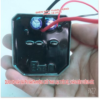 Mạch máy mài pin Không chổi than, 2 hàng đèn, 3 tốc độ MKT