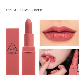 SON THỎI LÌ 3CE MOOD RECIPE MATTE LIP COLOR #221 MELLOW FLOWER - HỒNG ĐẤT