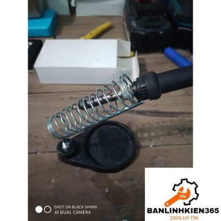 Đế gác mỏ hàn có giá đỡ (loại tốt, đế đúc nặng 210g)