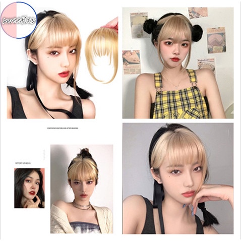 Tóc giả nối dài màu vàng thời trang cho nữ