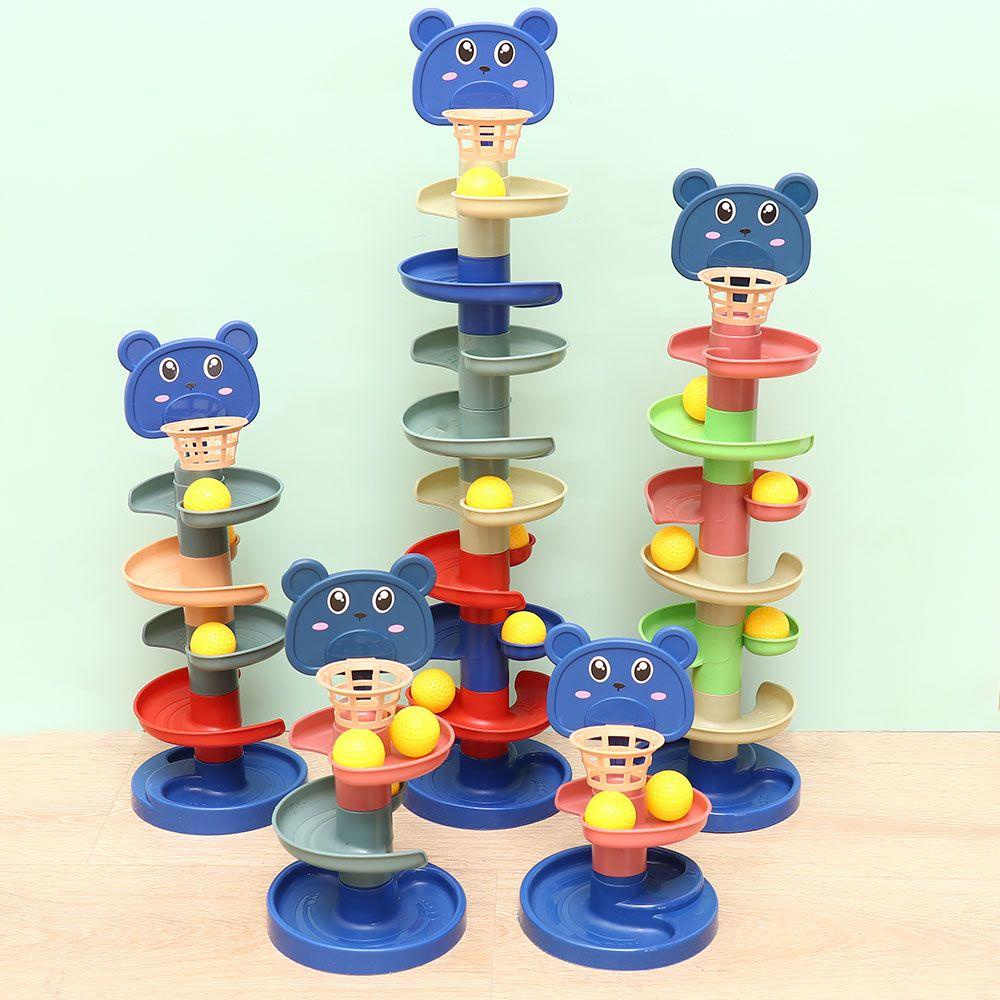 Layor1 Bộ Đồ Chơi Lắp Ráp Đường Ray Giỏ Xoay Giáo Dục Cho Bé