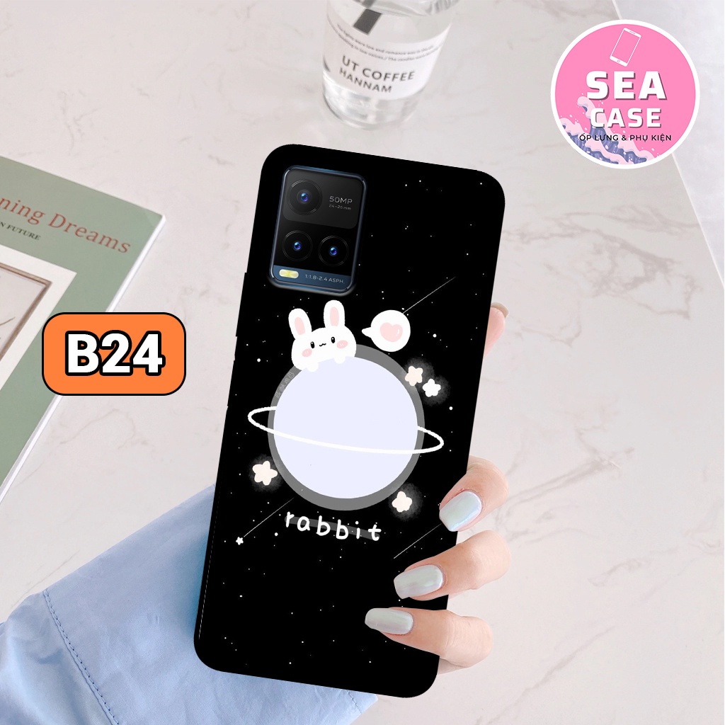 Ốp lưng VIVO Y21/ Y21S hình gấu đáng yêu,dễ thương – ốp nhựa chống trầy,chống va đập
