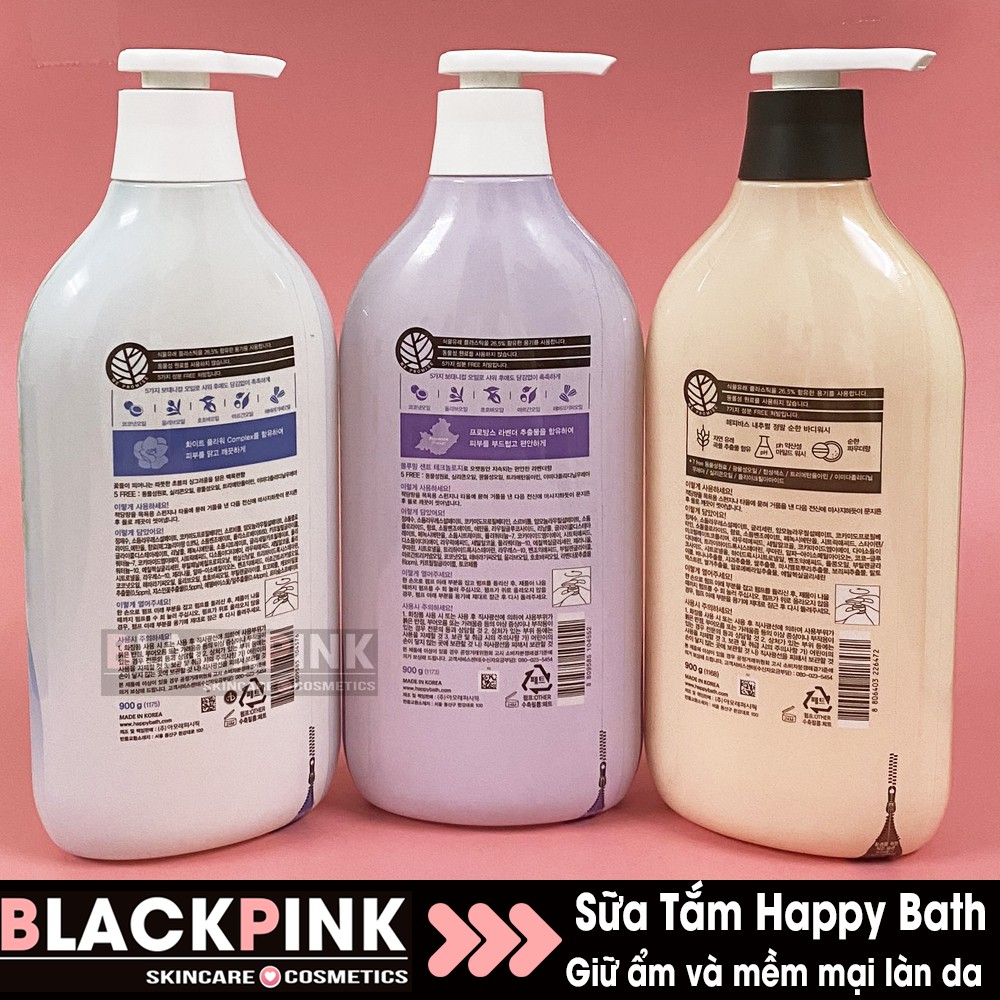 Sữa tắm Happy Bath Hàn Quốc 900ml