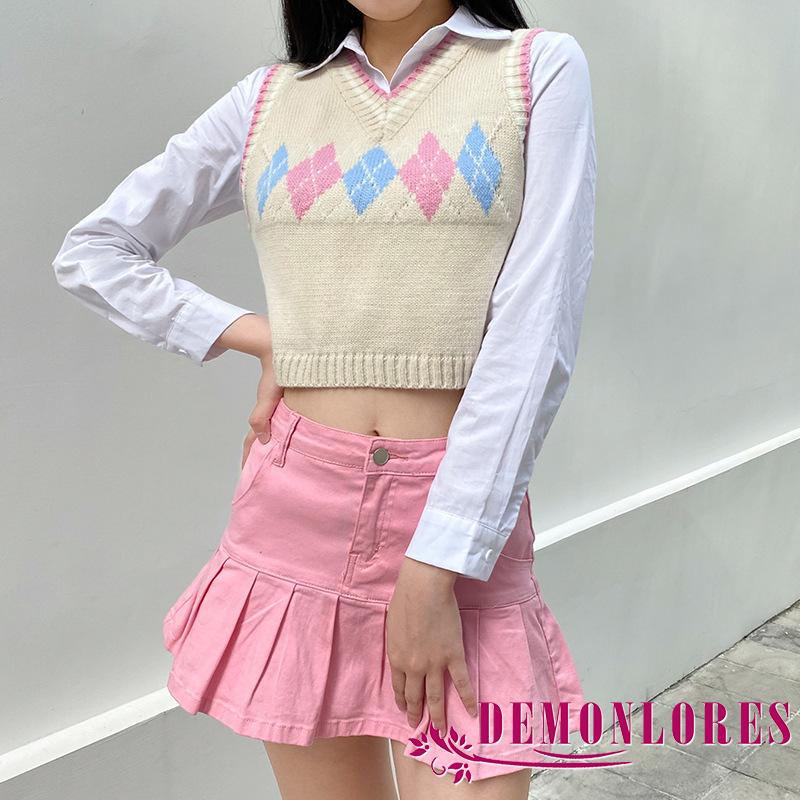 Áo len không tay hở eo thiết kế đáng yêu dành cho nữ | BigBuy360 - bigbuy360.vn