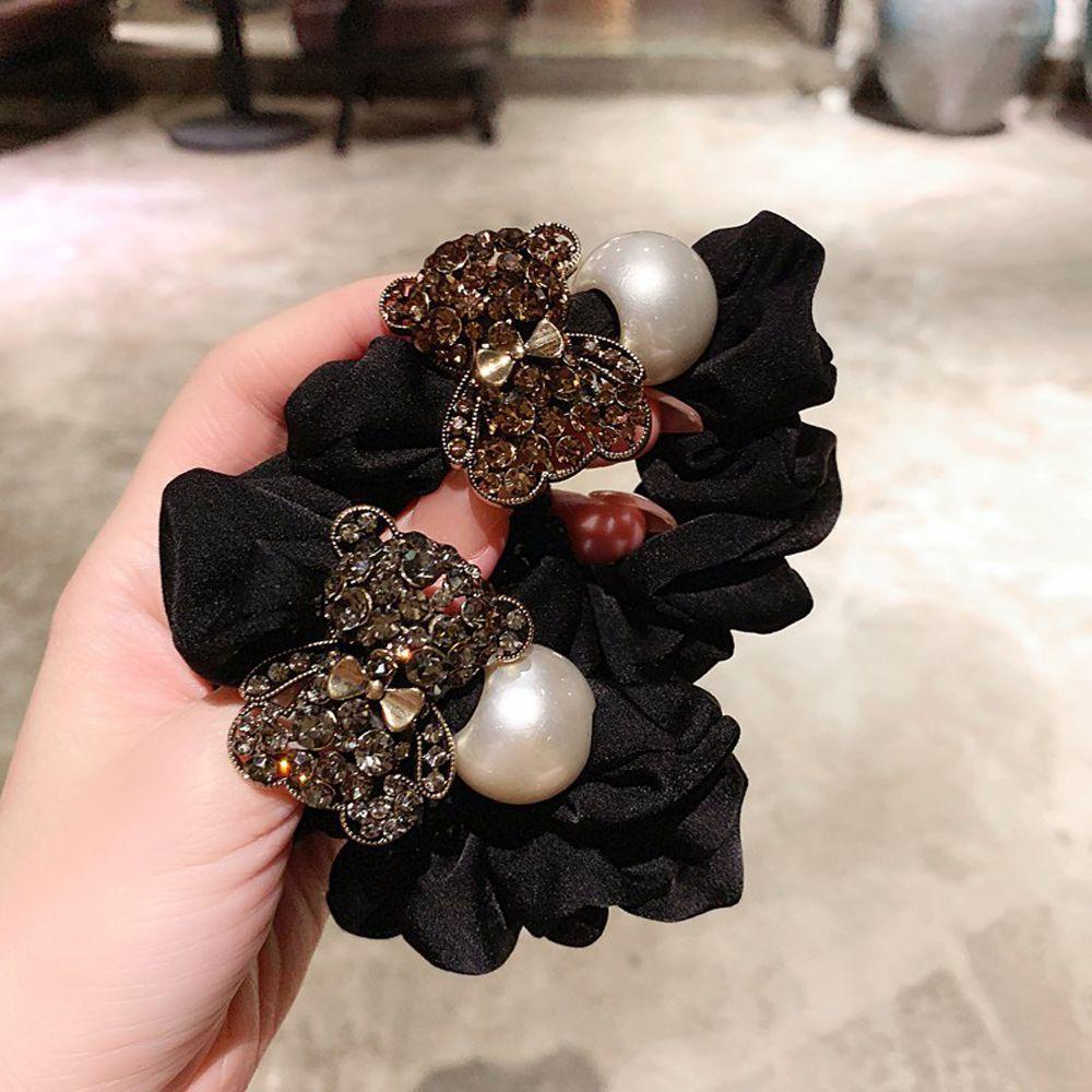 Dây Cột Tóc Phong Cách Vintage Thanh Lịch WMES15H|Dây Buộc Tóc Phong Cách Retro Cho Nữ