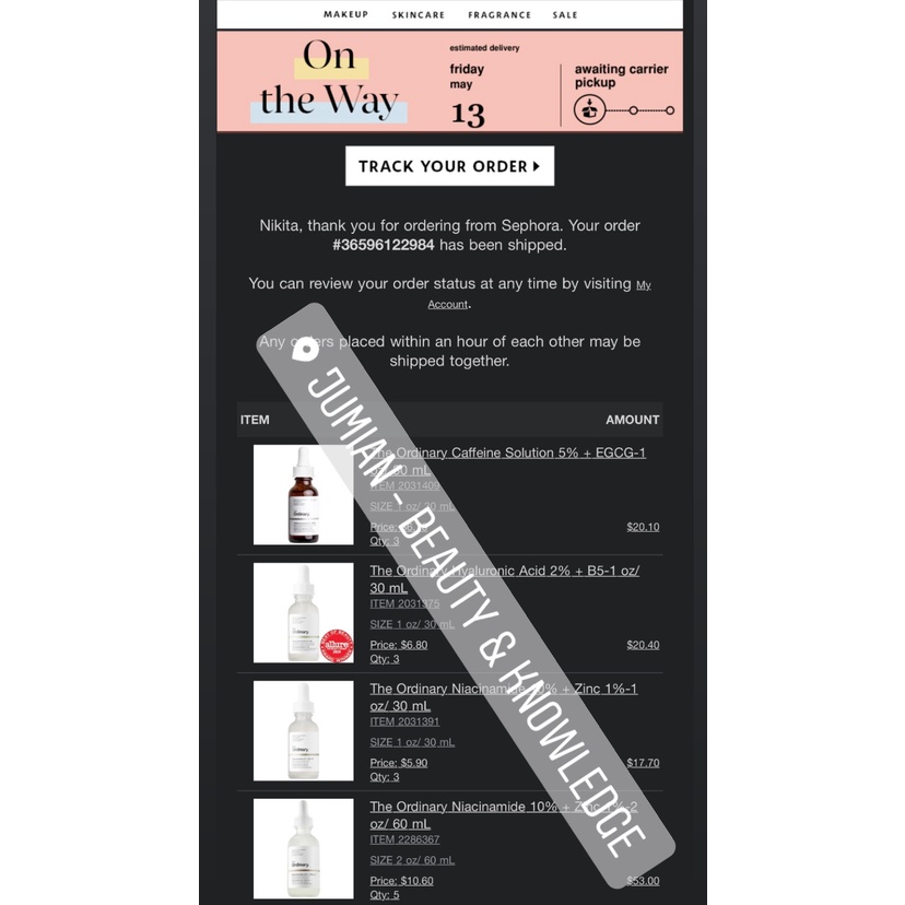 Serum Dưỡng Ẩm, Cấp Nước The Ordinary – The Ordinary Hyaluronic Acid 2% + B5