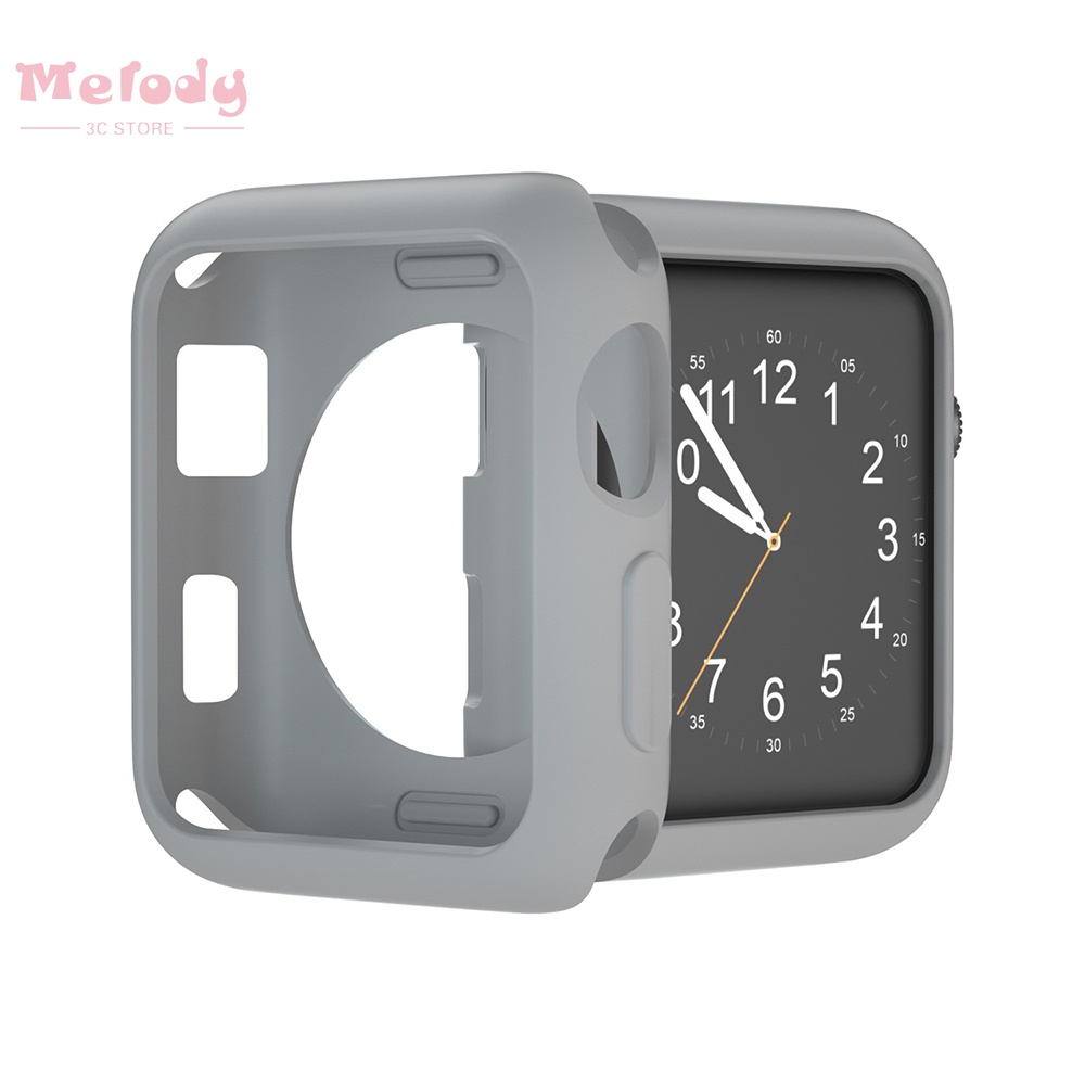 12 màu sắc của vỏ bảo vệ thạch silicon cho Apple Watch series 7/6 / SE / 5/4 iwatch 45/44/42/41/40/38mm