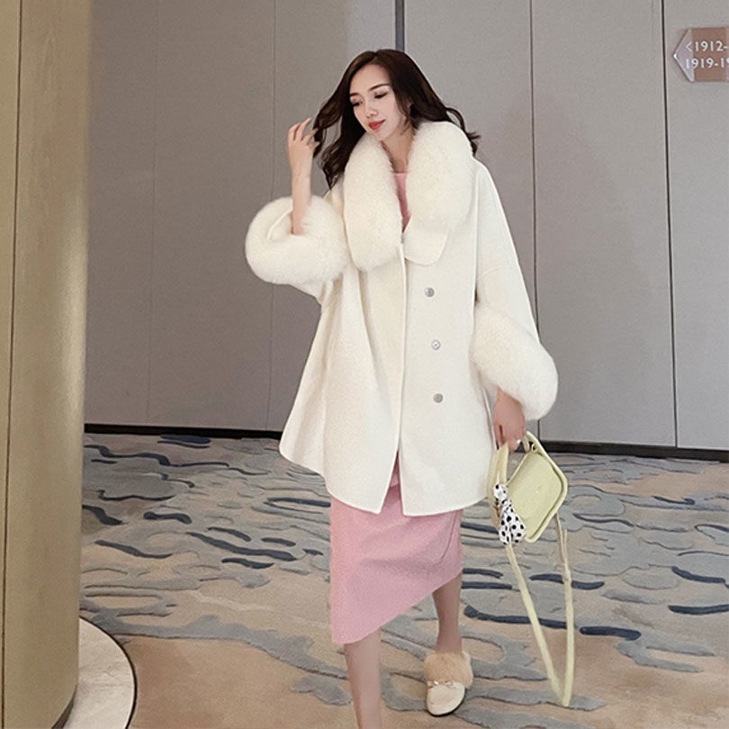 Áo khoác lông dáng rộng màu hồng thời trang thu đông cho nữ 2021 1218
 | BigBuy360 - bigbuy360.vn