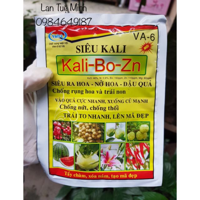 Siêu kali Kali-Bo-Zn dành cho lan, hồng, cây cảnh, cây công nghiệp