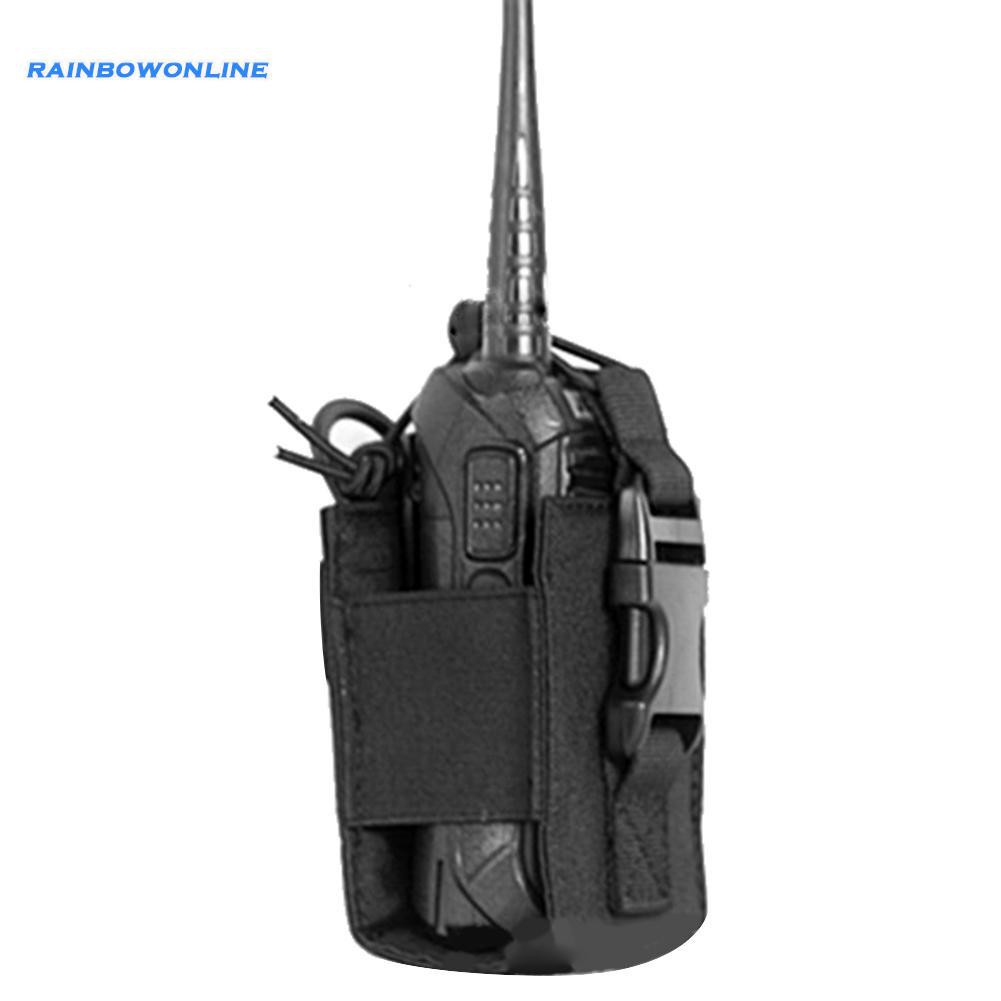 ❤RAIN❤Outdoor Molle Radio Walkie Talkie Holder Bag Magazine Pouch Pocket