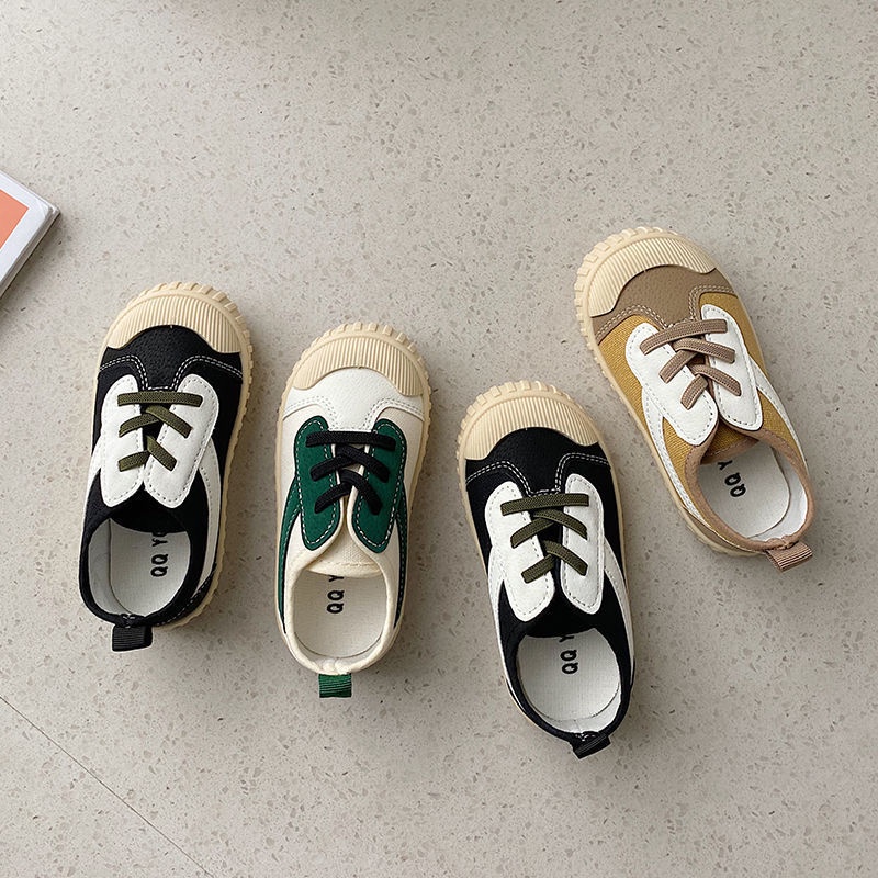 Giày Thể Thao Vải Canvas Đế Mềm Cho Bé
