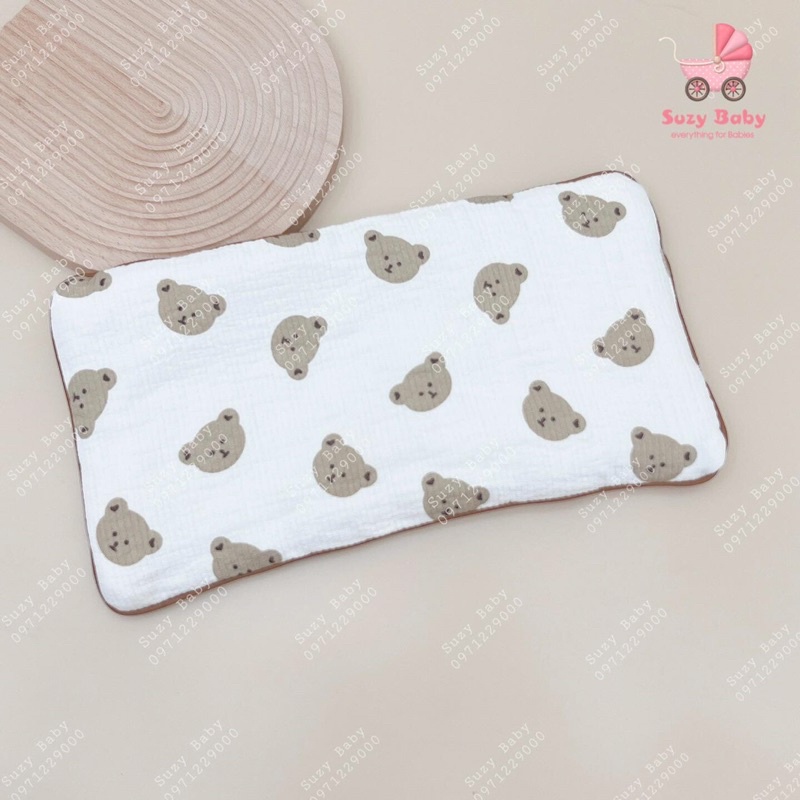 Gối xô organic phiên bản mới nhất, hoạ tiết siêu Hàn Quốc, Suzy baby