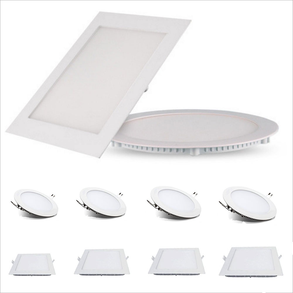 Đèn Âm Trần Vuông Tròn Công Suất 3W, 6W, 12W, 18W, 24W Haleco Siêu Mỏng Bảo Hành 12 Tháng