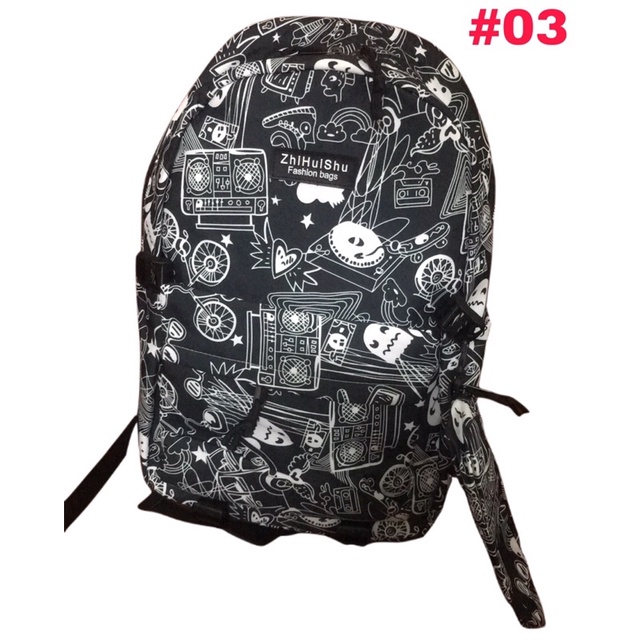 Balo Hàn Quốc loang màu thời trang cá tính cho nam nữ ShiHuiShu