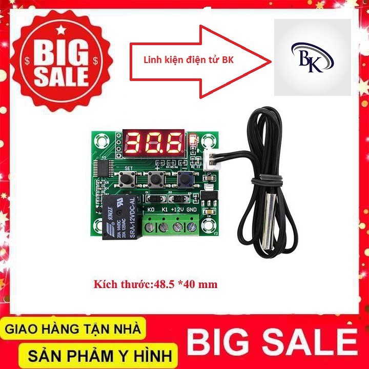 Module Khống Chế Nhiệt Độ W1209 mạch ấp trứng -linhkiendientubk