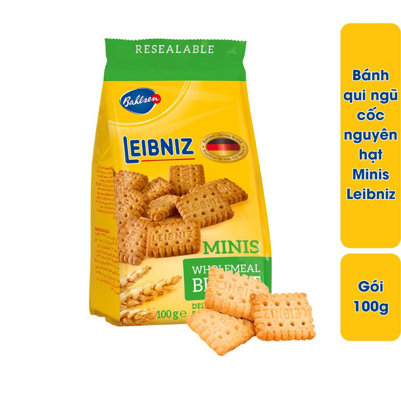 (3 vị) Bánh quy Leibniz Minis 100gr