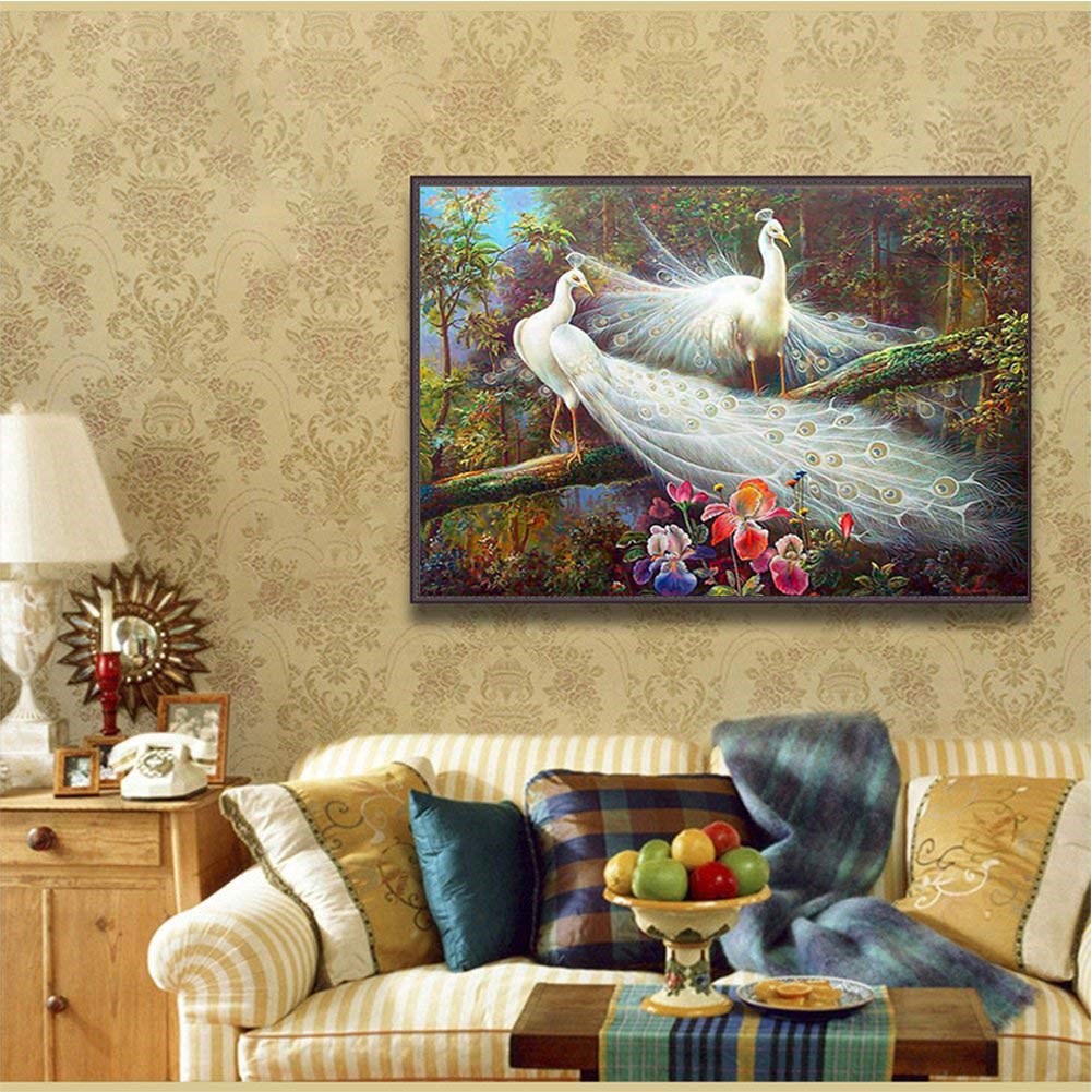 Round diamond / square diamond 5D DIV beautiful phoenix diamond painting / cross stitch / living room bedroom decoration painting