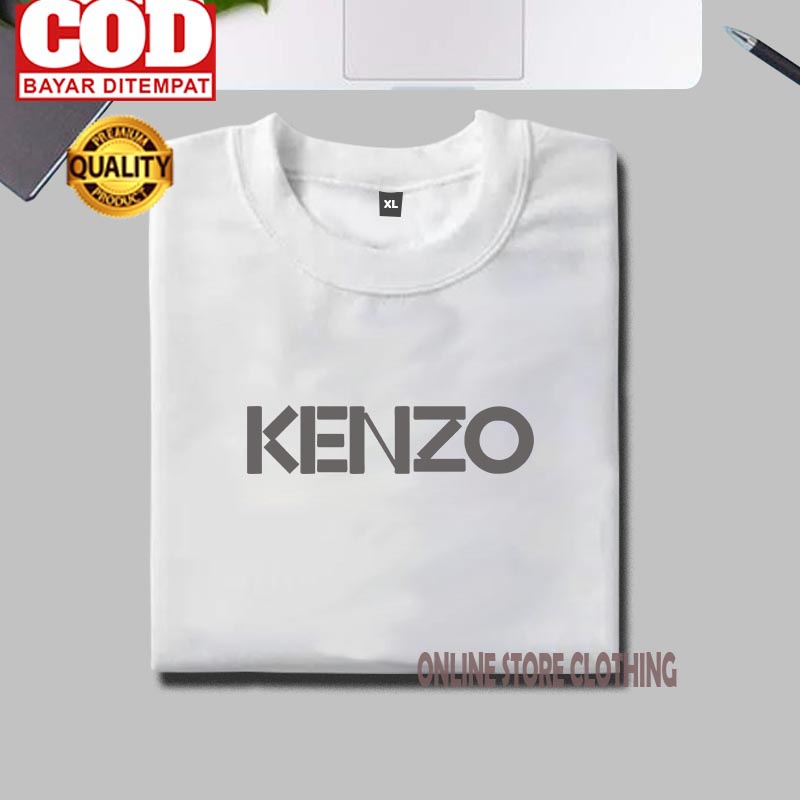 Áo Thun Cotton Tay Ngắn In Logo Kenzo Thập Niên 30 Thời Trang Cho Nam Và Nữ