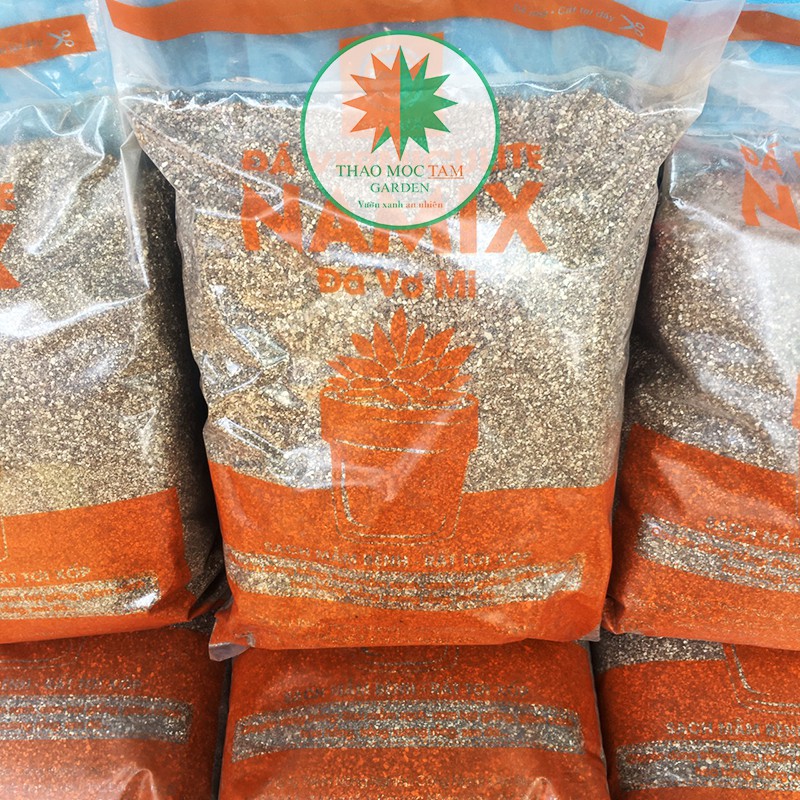 Đá Vermiculite Namix ươm cây, gieo hạt, giâm cành hoa hồng - Túi 5dm3