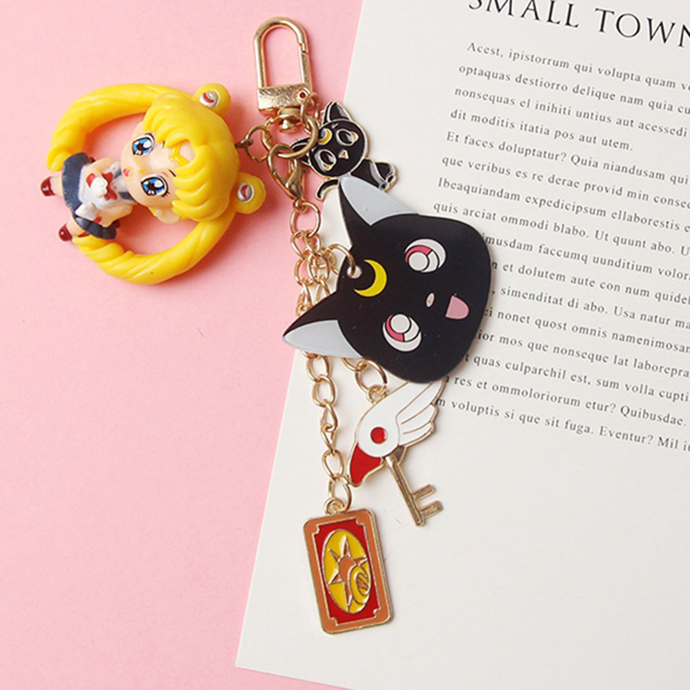 Móc khóa hình thủy thủ mặt trăng SAILOR MOON đáng yêu