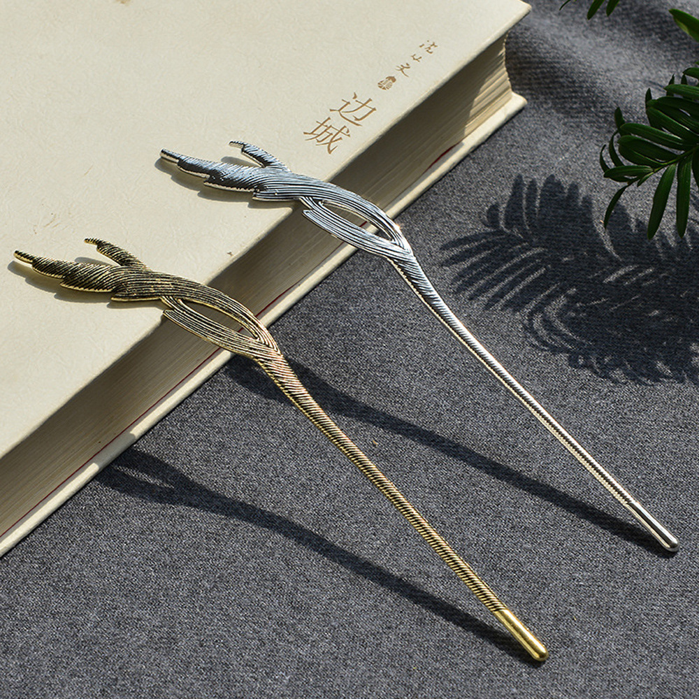 Trâm Cài Tóc Hình Chim Phối Lông Vũ Phong Cách Trung Hoa Cổ Điển Thời Trang Cho Nữ