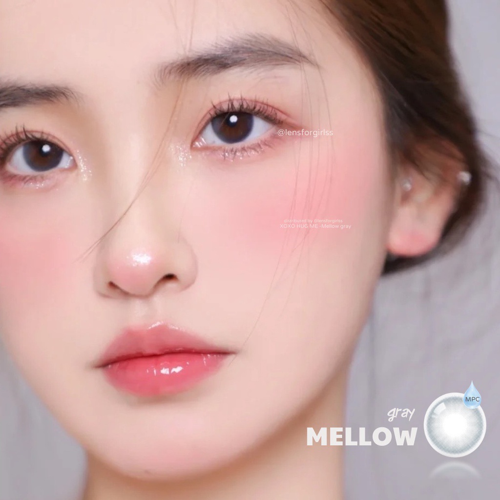 Kính áp tròng xám trong trẻo tự nhiên MELLOW GRAY MPC dành cho mắt nhạy cảm Made in Korea | Lens cận