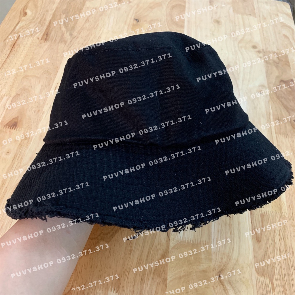 Nón bucket tai bèo vành Tua Rách unisex nam nữ cực hot basic
