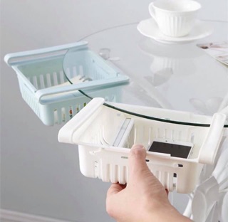 set 2 khay đựng đồ tủ lạnh rút gọn