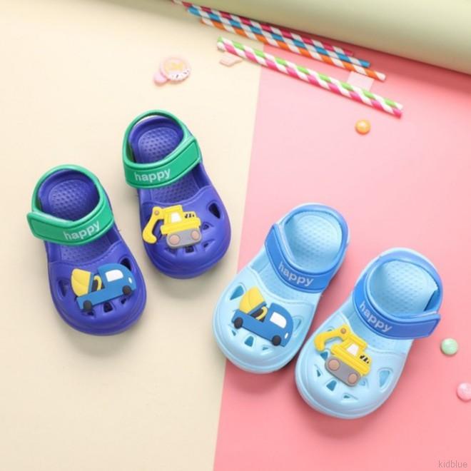 Dép Quai Ngang Màu Trơn Cho Bé Trai