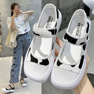 Giày Nữ Đế Thấp Mũi Vuông Thời Trang Hàn Quốc