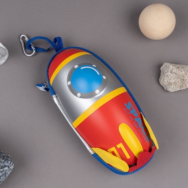 Hộp Bút Mô Hình Tên Lửa Cao Cấp Maihe Rocket Red