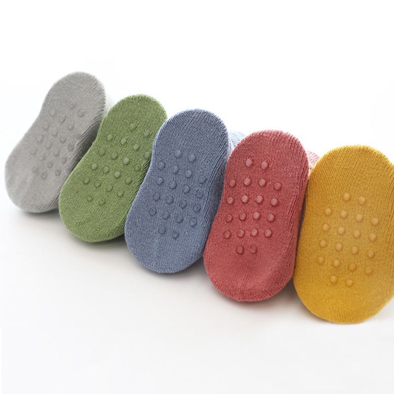 Đôi Vớ Cotton Dày Mềm Mại Co Giãn Giữ Ấm Mùa Thu Đông Cho Bé