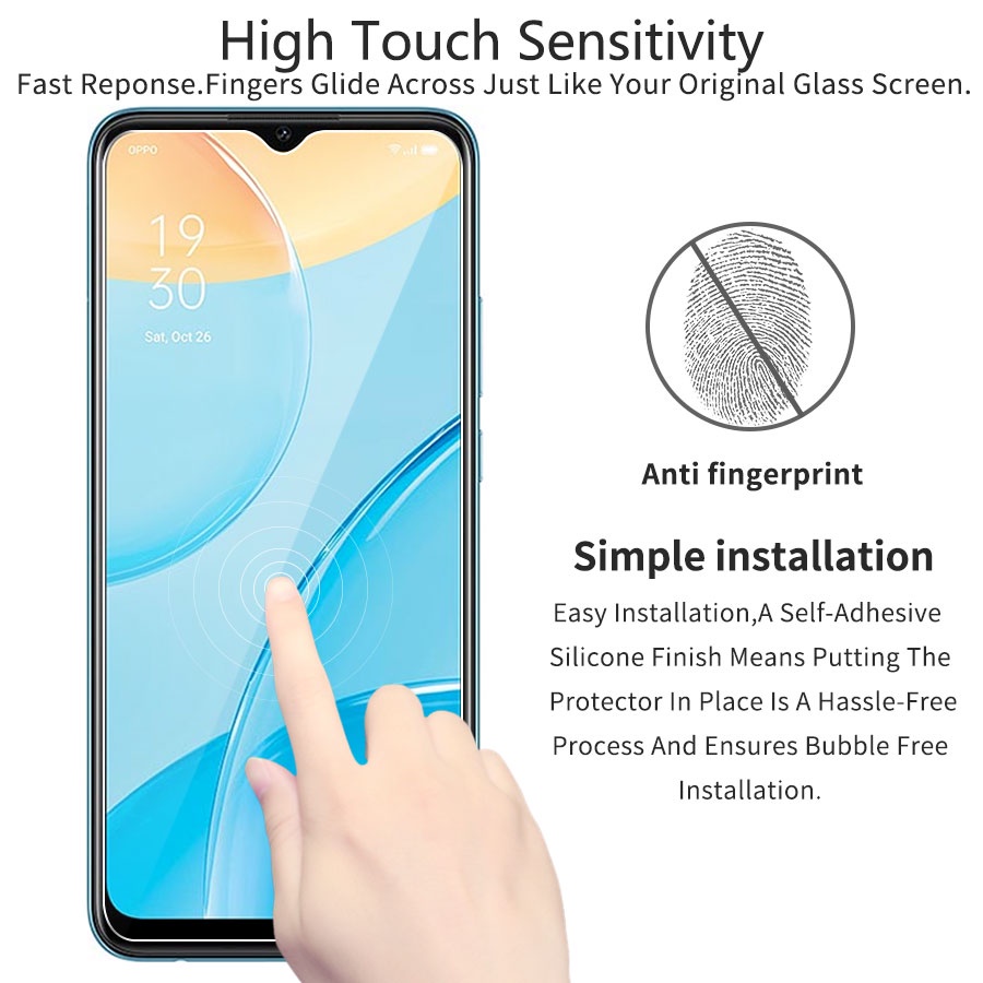 3 Trong 1 Kính cường lực + Miếng dán Cacbon + Kính Cường Lực Bảo Vệ Camera Sau Cho Oppo F9 F11 Pro A5S A12 A31 A33 A52 A53 A92 A93 A91 A15 A15S A5 A9 2020 Reno 3 4 5