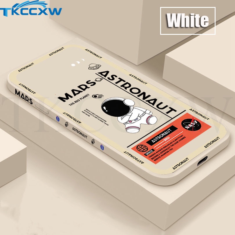 Ốp Điện Thoại TPU Mềm Chống Sốc Họa Tiết Phi Hành Gia Cho iPhone 12 13 Pro MAX 11 Pro MAX XS MAX XR X 6 6s 7 8 Plus SE 2020