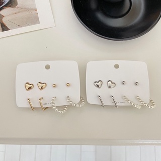 Set bông tai kiểu dáng hiện đại Modleaf Good earrings set Hàn Quốc