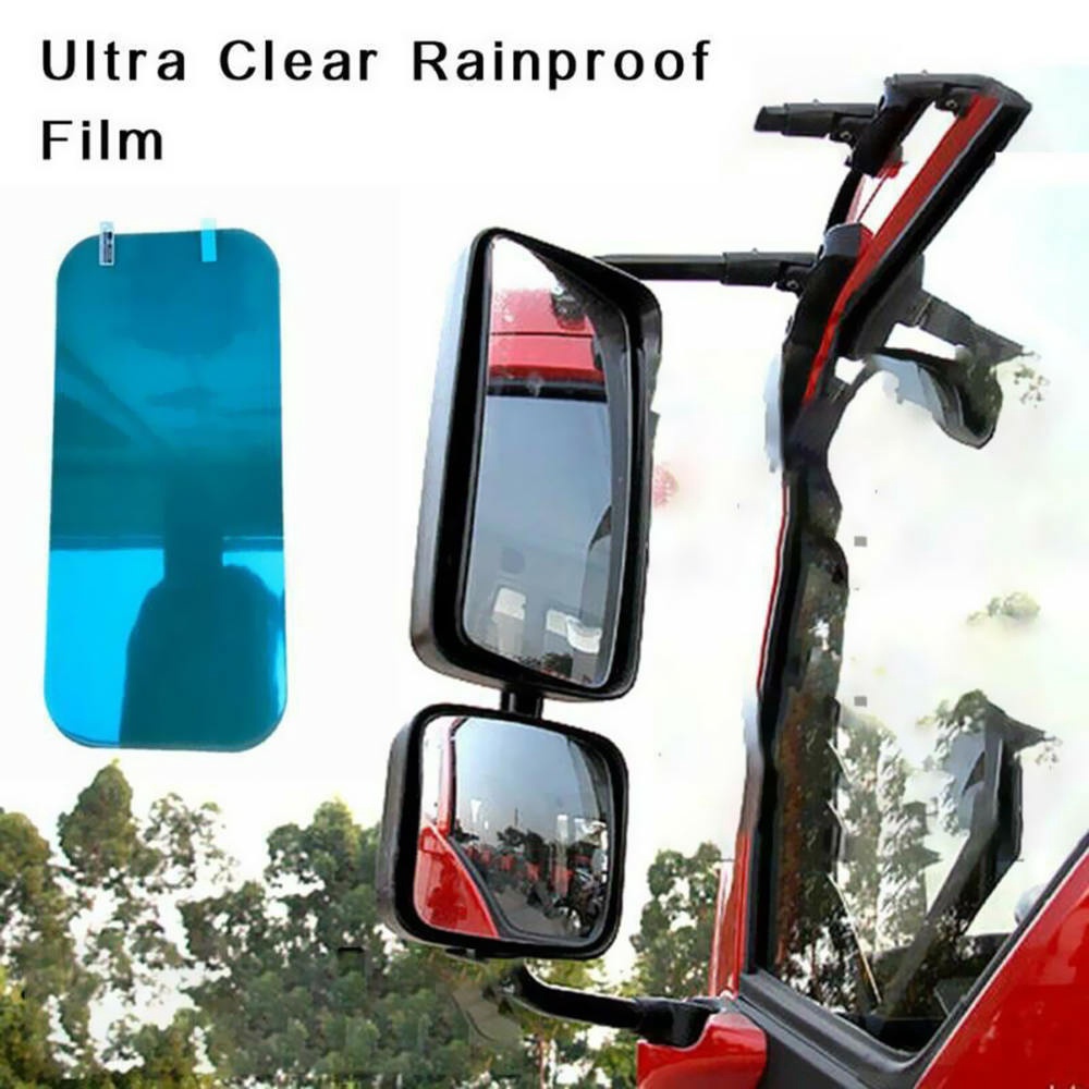 Set 2 miếng dán chống nước mưa cho gương chiếu hậu xe tải 160x350mm