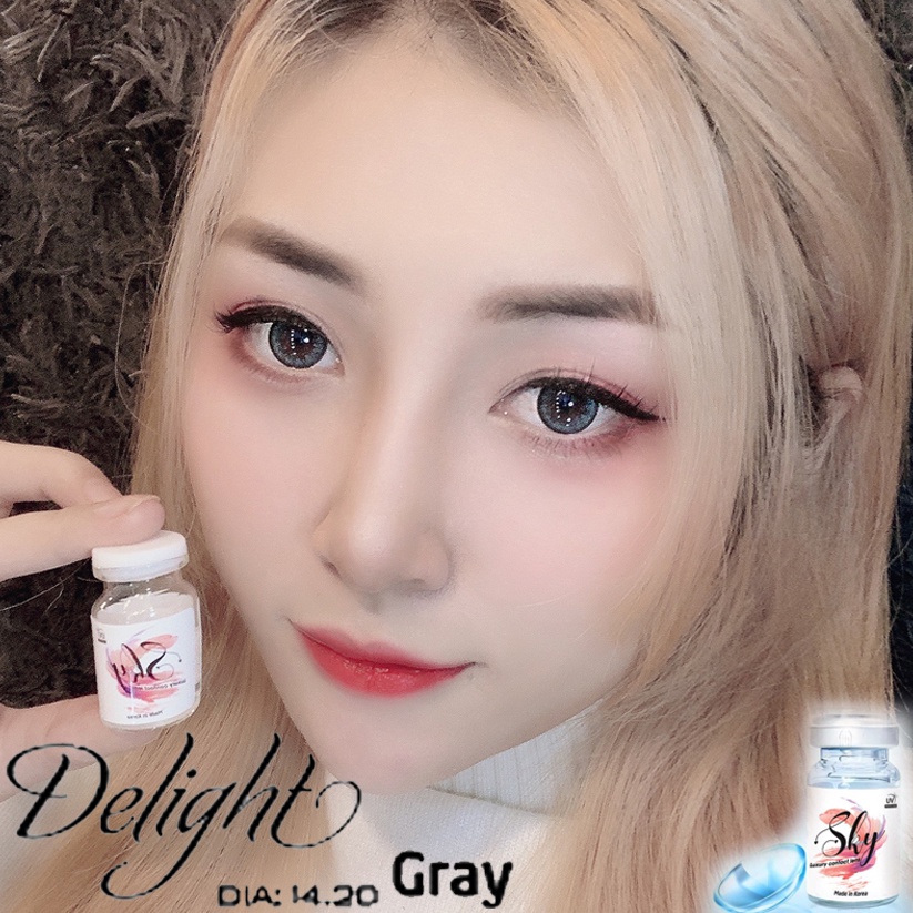 Sky Lens -Delight Gray 0 Độ-Made in Korea Chính Hãng Dia14.20