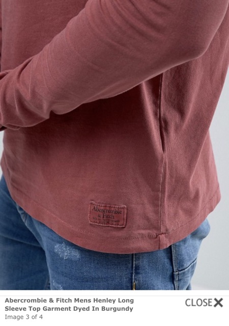 [VNXK] Áo dài tay nam Abercrombie & Fitch Mens Henley Long Slevee Top Garment Dyed | BigBuy360 - bigbuy360.vn